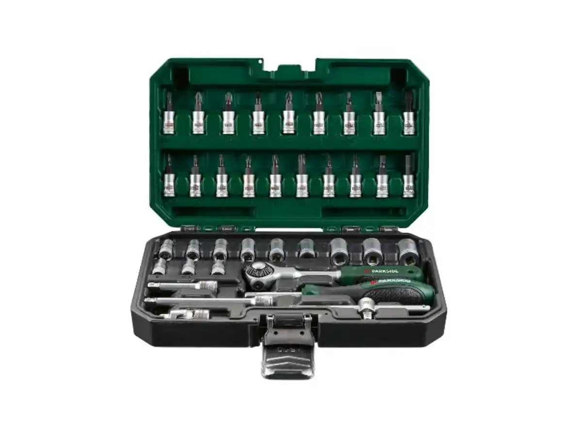 Bild 2 von PARKSIDE® Steckschlüssel Satz mit Schwenkkopf-Ratsche