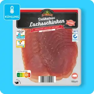 GUT DREI EICHEN Lachsschinken-Aufschnitt, Natur