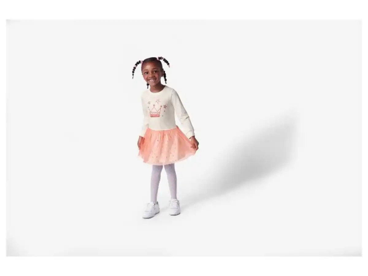 Bild 3 von lupilu® Kinder Sweatkleid, mit angesetztem Tüllrock