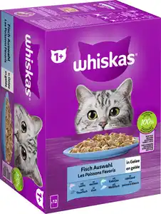 Whiskas Multipack 1+ Fisch in Gelee 12 x 85 g