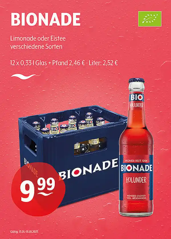 Bild 1 von BIONADE Limonade oder Eistee verschiedene Sorten