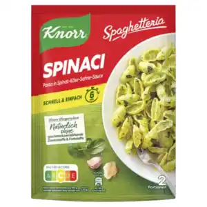 Knorr Spaghetteria, Veggie oder Activ-Gerichte