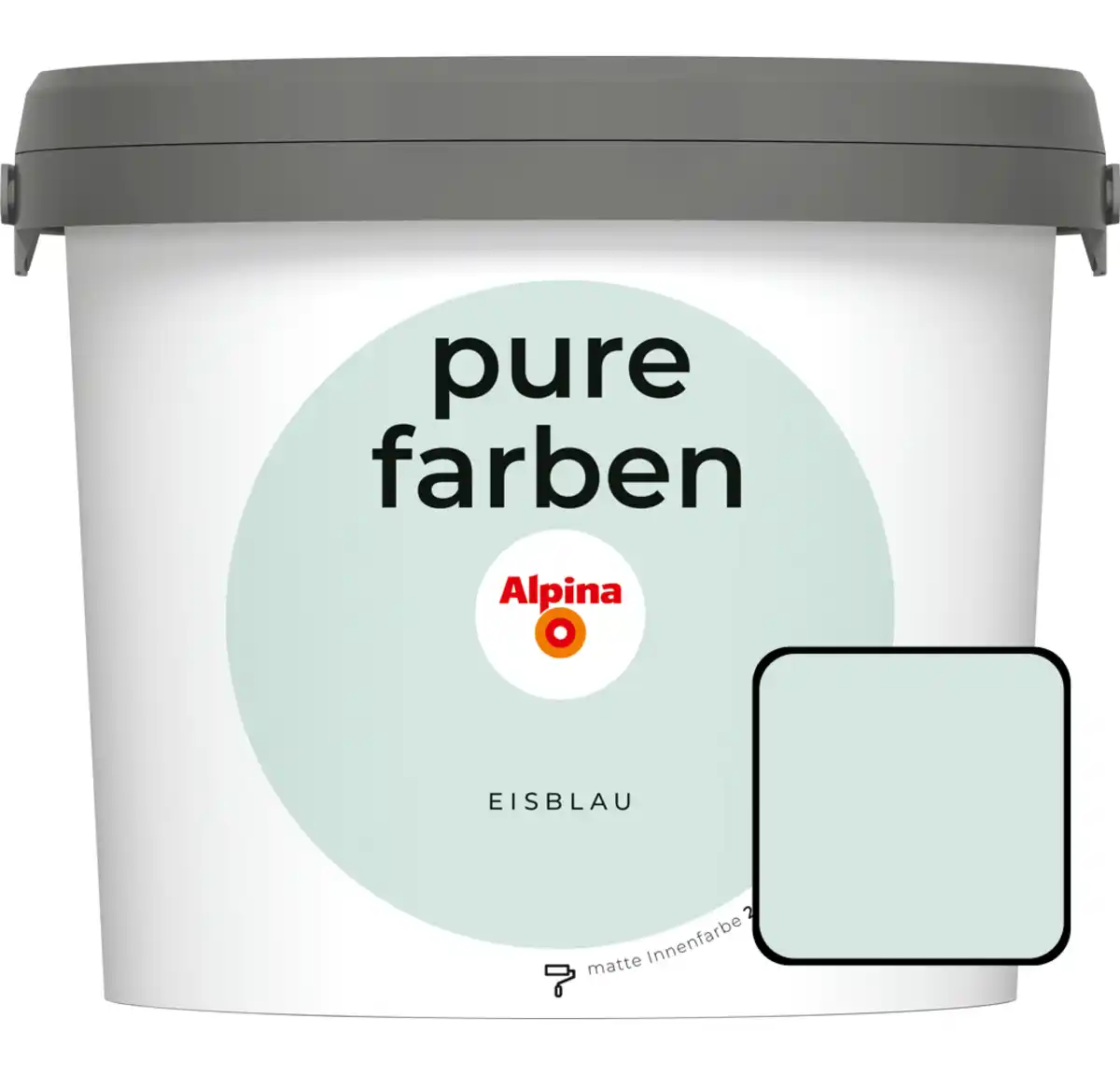 Bild 1 von Alpina Pure Farben Wandfarbe Eisblau 2,5 L
