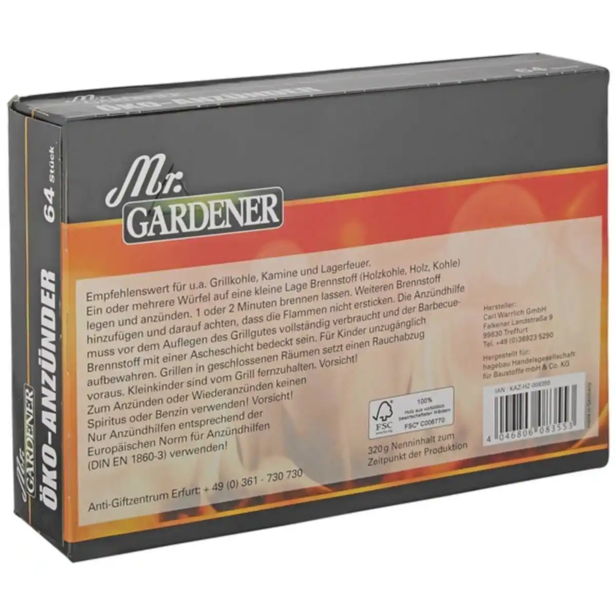 Bild 3 von Mr. GARDENER Öko-Anzünder, Öko-Anzünder 64 St.