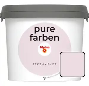 Alpina Pure Farben Wandfarbe Pastellviolett 2,5 L