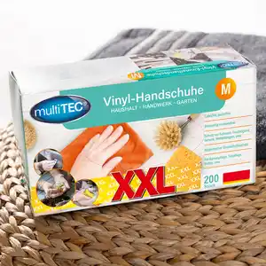 Multitec Vinyl-Handschuhe 200er XXL Pack