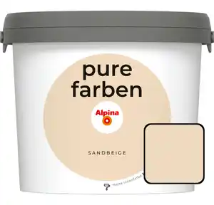 Alpina Pure Farben Wandfarbe Sandbeige 2,5 L