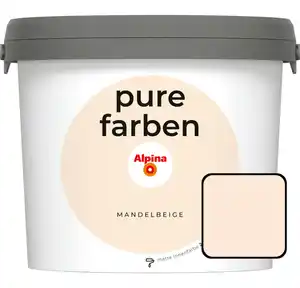 Alpina Pure Farben Wandfarbe Mandelbeige 2,5 L