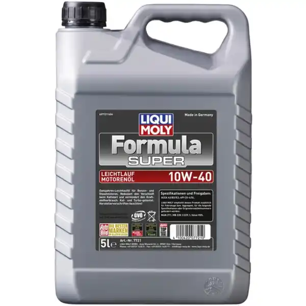 Bild 1 von LIQUI MOLY Leichtlaufmotoröl »Fomula Super 10W-40«, 5 l Kanister