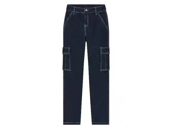 Bild 2 von pepperts!® Kinder Jungen Cargo Jeans, Slim Fit, mit normaler Leibhöhe
