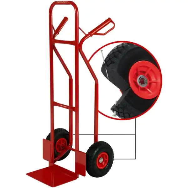 Bild 1 von pro-bau-tec® Stapelkarre, Stahl, rot, max. Tragfähigkeit: 200 kg