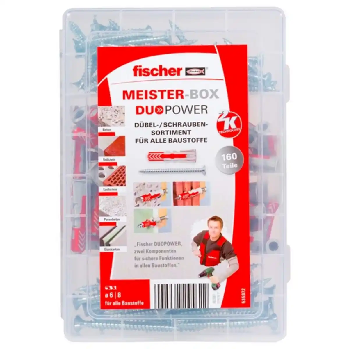 Bild 4 von FISCHER Dübel Box, MeisterBox, Nylon, 1 Stück, 4,5-6 x 30-40 mm