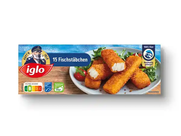 Bild 1 von Iglo Fischstäbchen/Knusper-Fisch/Backfisch-Stäbchen