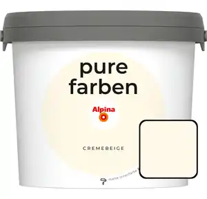 Alpina Pure Farben Wandfarbe Cremebeige 2,5 L