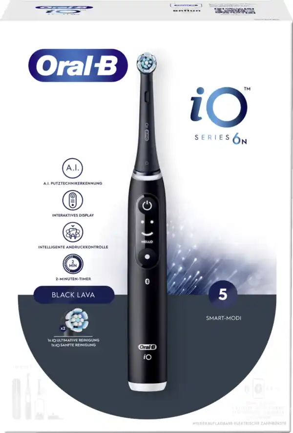 Bild 1 von Oral-B iO Series 6N Elektrische Zahnbürste Black Lava