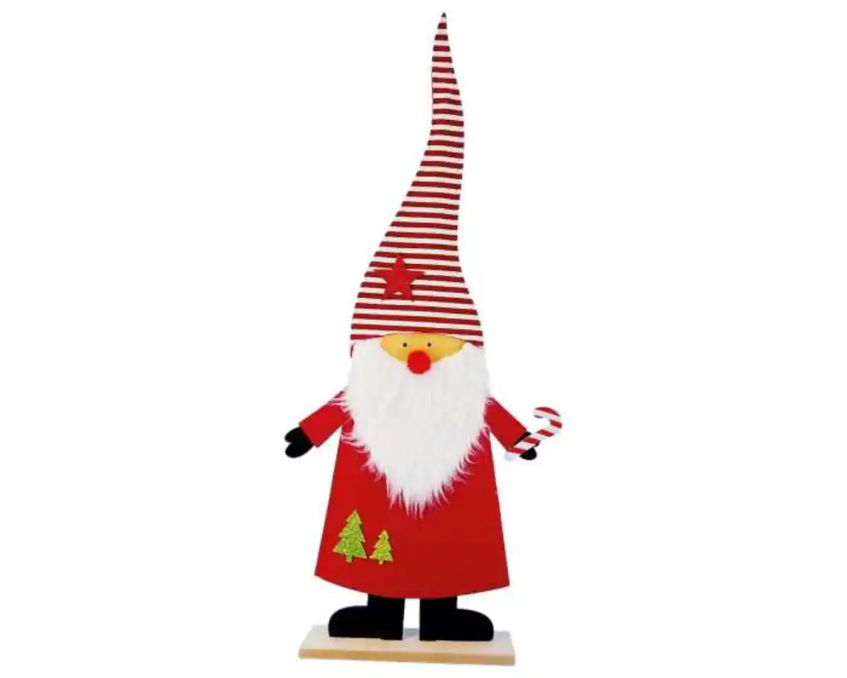 Bild 1 von O'canny XXL Weihnachtswichtel Figur aus Holz mit Filz 70 cm