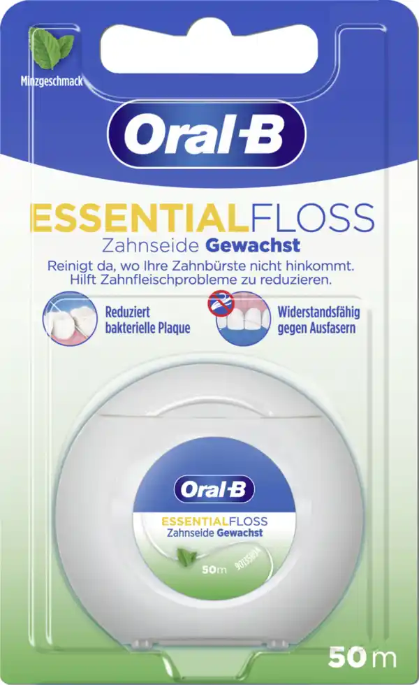 Bild 1 von Oral-B Essential Floss Zahnseide gewachst, 50 m