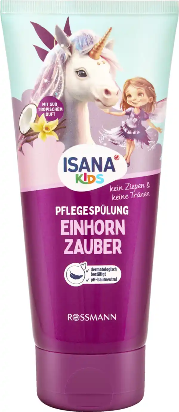 Bild 1 von ISANA KiDS Pflegespülung Einhorn-Zauber, 200 ml