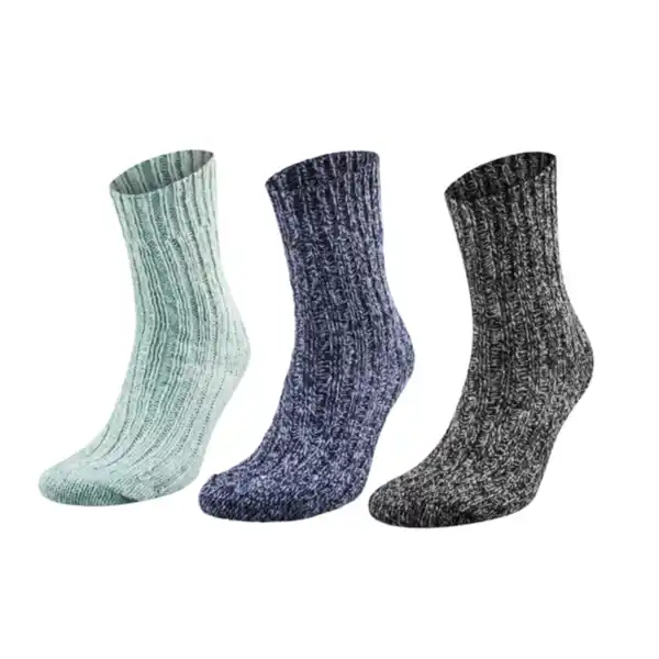 Bild 1 von Norwegen Socken 3er Pack, grün/blau/schwarz, Größe 39/40