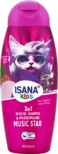 ISANA KiDS 3in1 Dusche, Shampoo & Pflegespülung Music Star, 300 ml