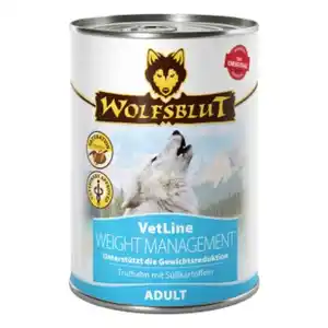 WOLFSBLUT Adult VetLine Weight Management, Truthahn 6x395 g