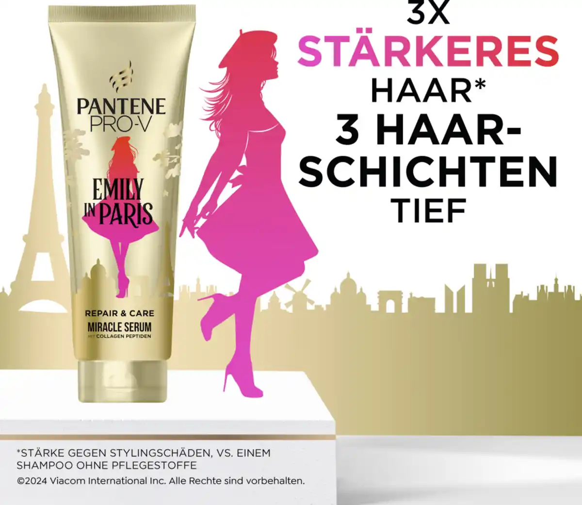 Bild 4 von Pantene Pro-V Emily in Paris Repair & Care Kollagen Haarkur-Balsam, 160 ml