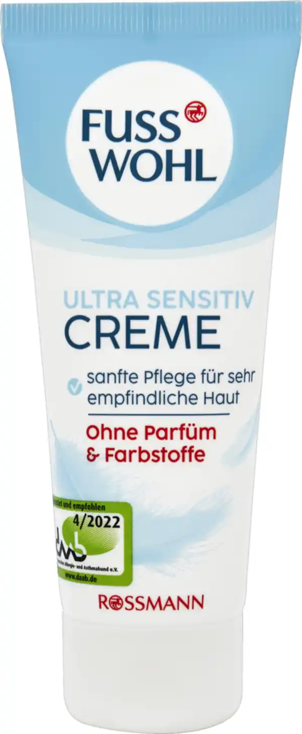 Bild 1 von FUSSWOHL Fusscreme Ultra Sensitiv, 75 ml