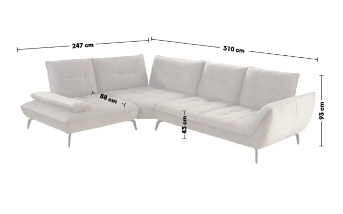 Bild 3 von Vito - Wohnlandschaft Ticona, khaki, olive, inkl. Schwenkrückenfunktion