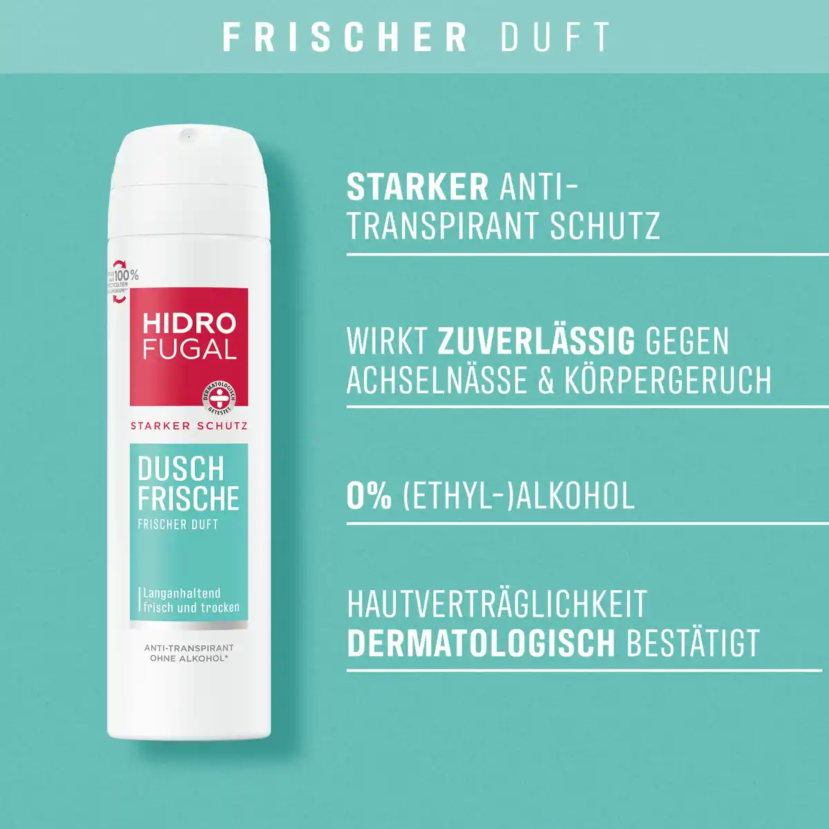 Bild 4 von Hidrofugal Dusch Frische Anti-Transpirant Spray, 150 ml