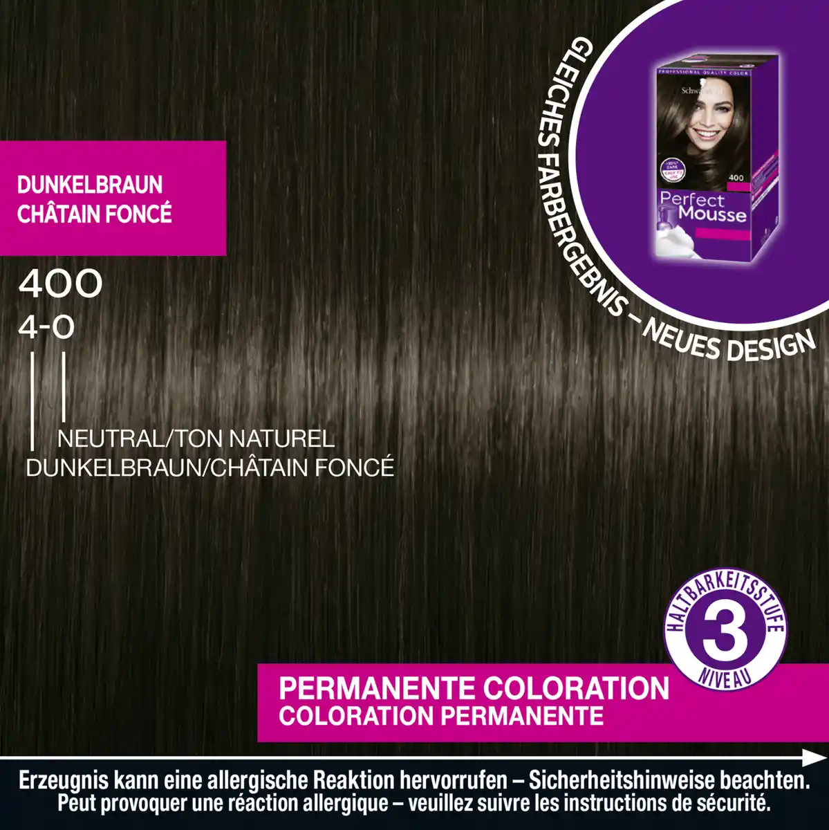 Bild 3 von Perfect Mousse Perfect Mousse Schaumcoloration 400 Dunkelbraun