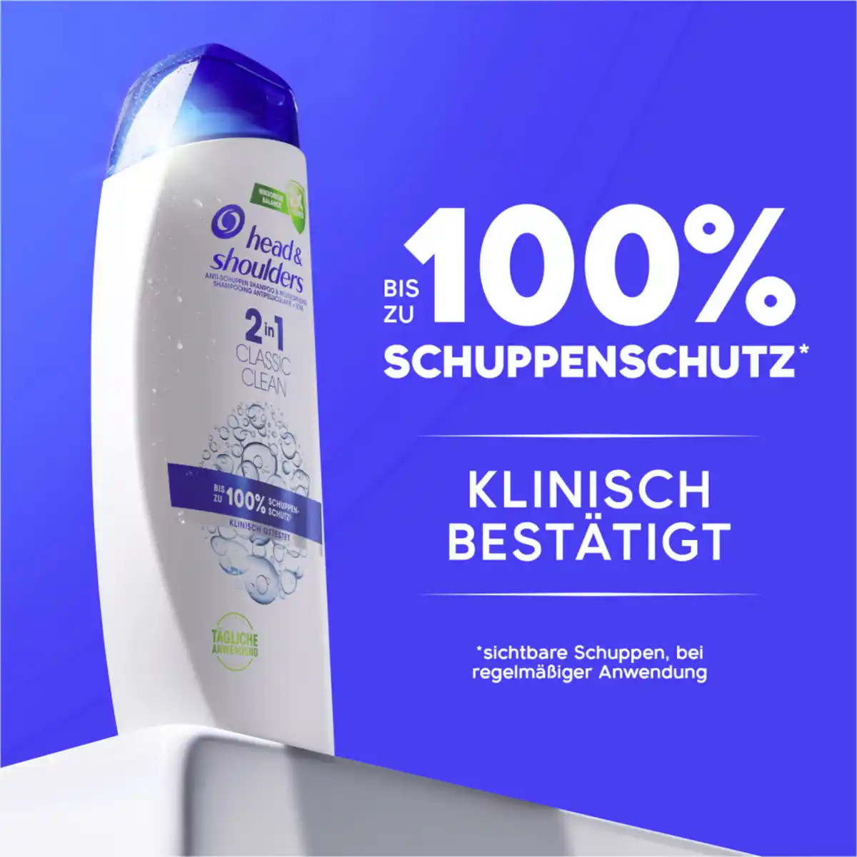 Bild 3 von head & shoulders Anti Schuppen Shampoo 2in1 Classic Clean, 400 ml