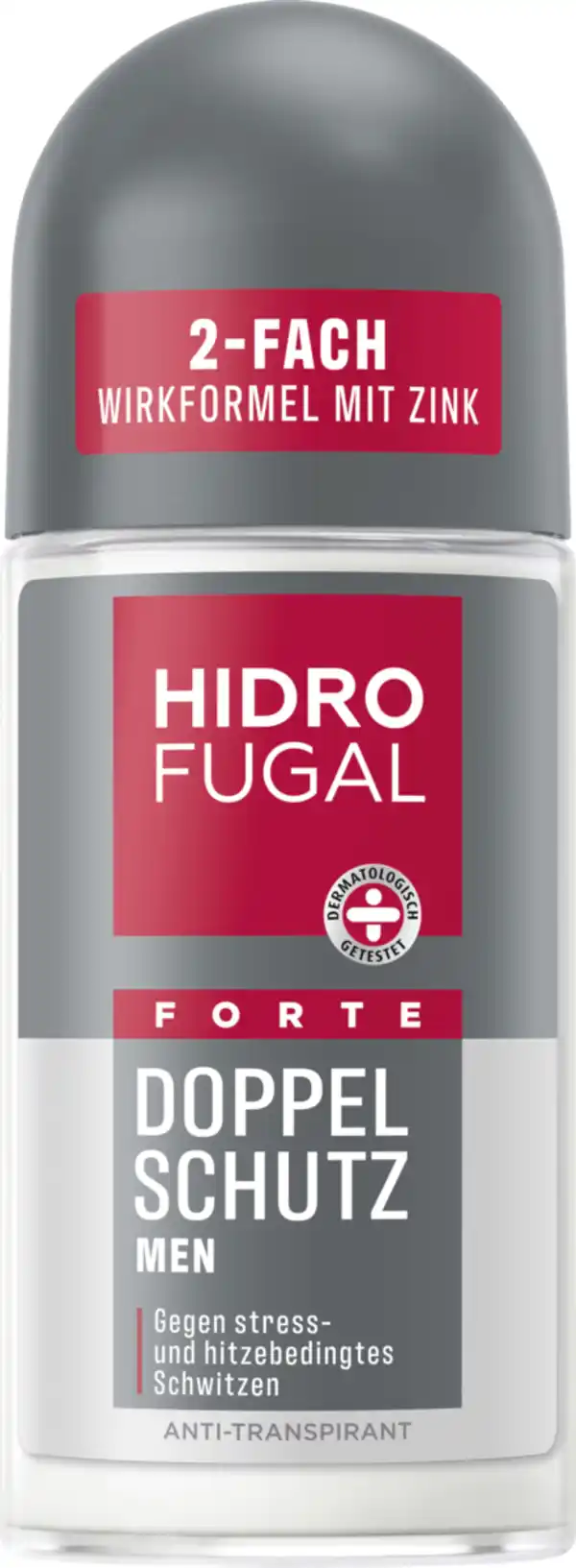 Bild 1 von Hidrofugal Forte Doppelschutz Men Anti-Transpirant Roll On, 50 ml