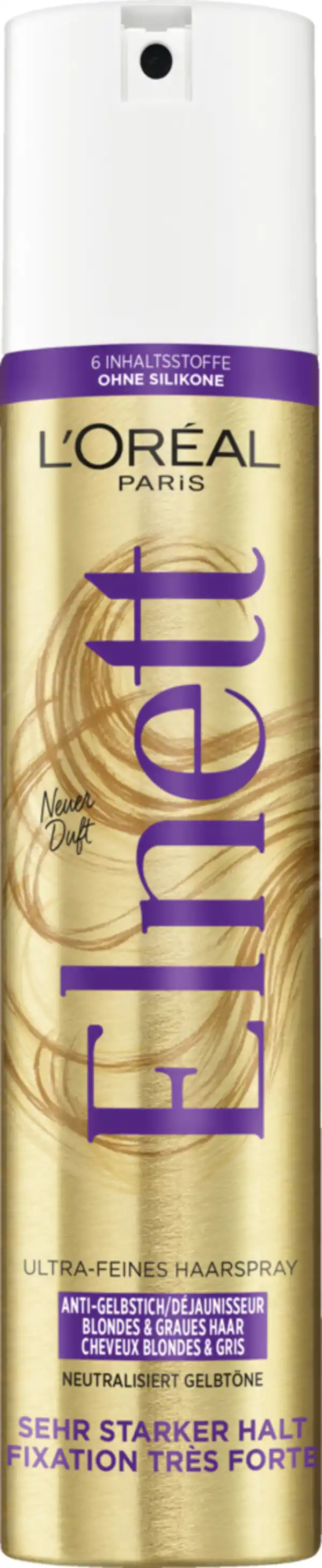 Bild 1 von L’Oréal Paris Elnett Ultra-Feines Haarspray Anti-Gelbstich Sehr starker Halt, 300 ml