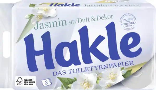 Bild 1 von Hakle Toilettenpapier Jasmin mit Duft & Dekor