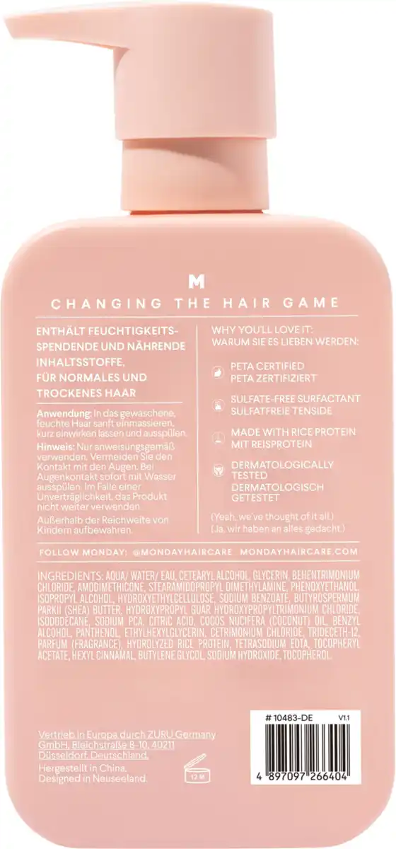 Bild 2 von MONDAY Haircare Moisture Feuchtigkeits Conditioner, 350 ml