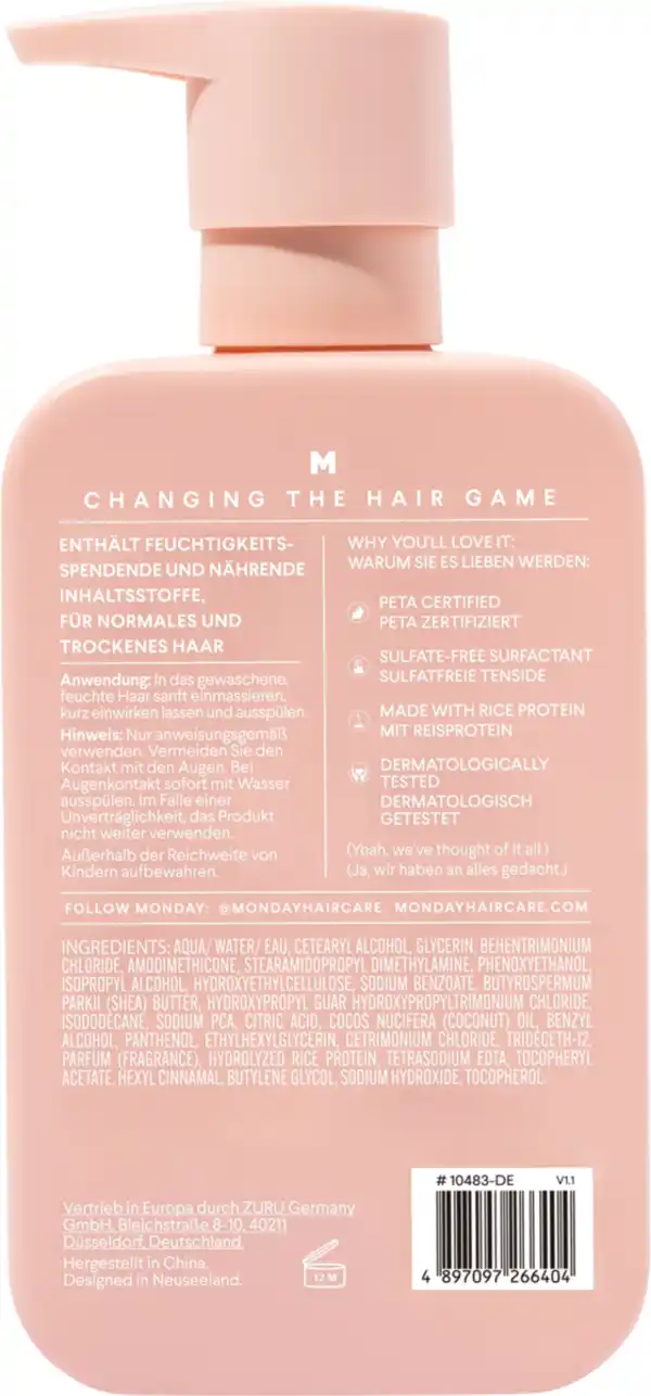 Bild 2 von MONDAY Haircare Moisture Feuchtigkeits Conditioner, 350 ml