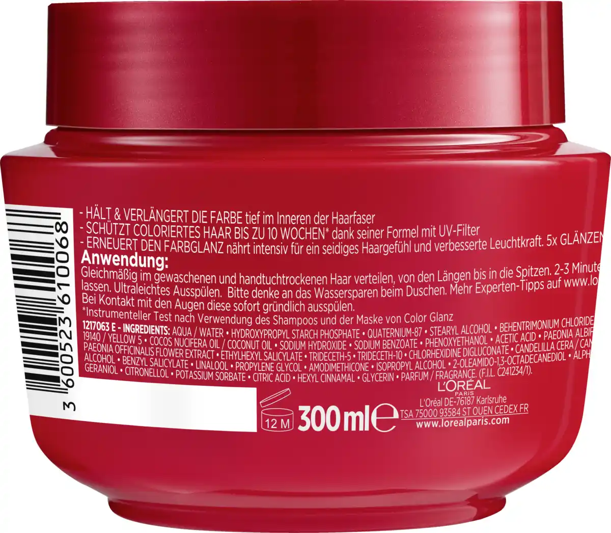 Bild 2 von L’Oréal Paris Elvital Color Glanz Intensivkur 300ml, 300 ml