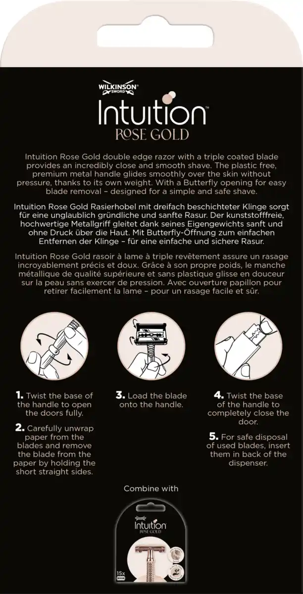 Bild 2 von Wilkinson Sword Intuition Rose Gold Rasierhobel