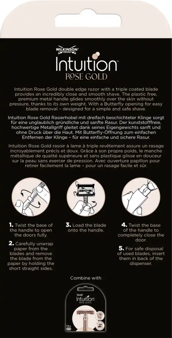 Bild 2 von Wilkinson Sword Intuition Rose Gold Rasierhobel