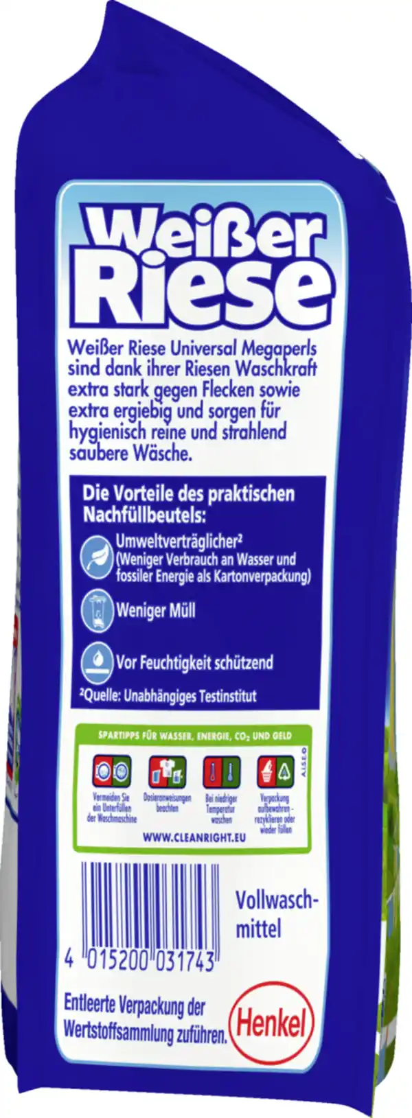 Bild 3 von Weißer Riese Vollwaschmittel Megaperls 19 WL