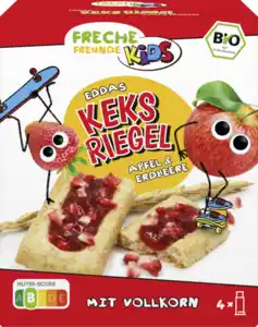 Freche Freunde Bio Kids Eddas Keks Riegel Apfel & Erdbeere, 60 g