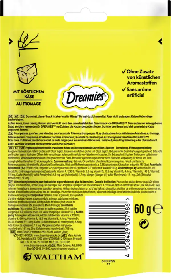Bild 2 von Dreamies mit Käse, 60 g