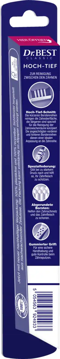 Bild 2 von Dr.BEST Hoch-Tief Zahnbürste mittel