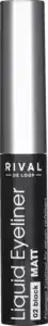 RIVAL DE LOOP Liquid Eyeliner 02 - black matt