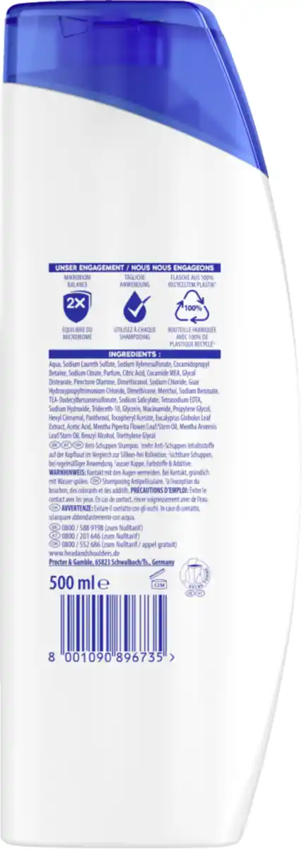 Bild 2 von head & shoulders Anti-Schuppen Shampoo Juckende Kopfhaut, 500 ml