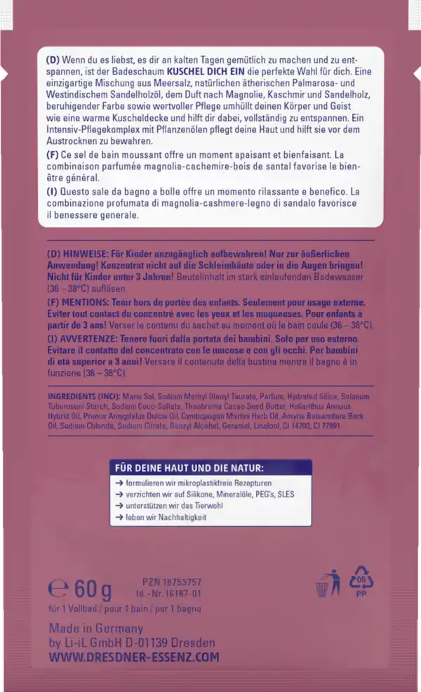 Bild 2 von Dresdner Essenz Badeschaum Kuschel dich ein, 60 g