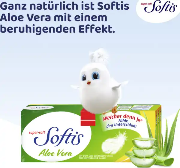 Bild 3 von Softis Aloe Vera Taschentücher