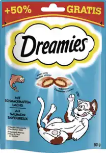 Dreamies mit schmackhaftem Lachs, 90 g