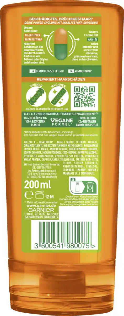 Bild 2 von Garnier Fructis Schadenlöscher Kräftigende Spülung, 200 ml