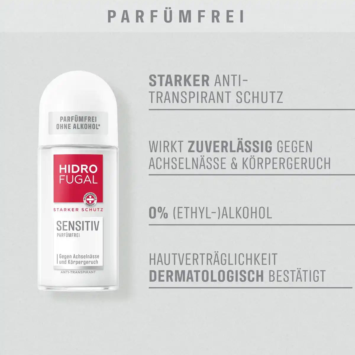 Bild 3 von Hidrofugal Sensitiv Deo Anti-Transpirant Roll On, 50 ml